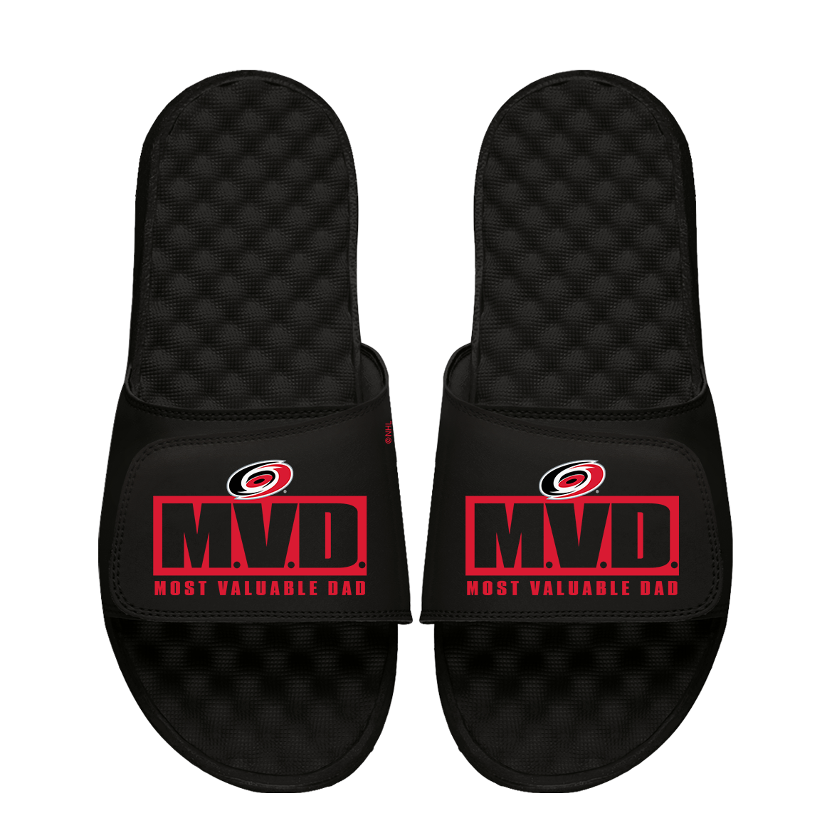 Carolina Hurricanes Most Valuable Dad Father's Day Slide Sandals