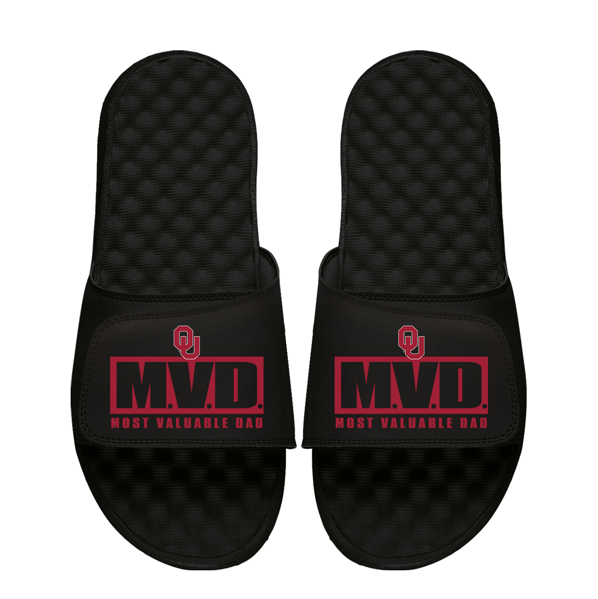 Oklahoma Sooners Most Valuable Dad Father's Day Slide Sandals