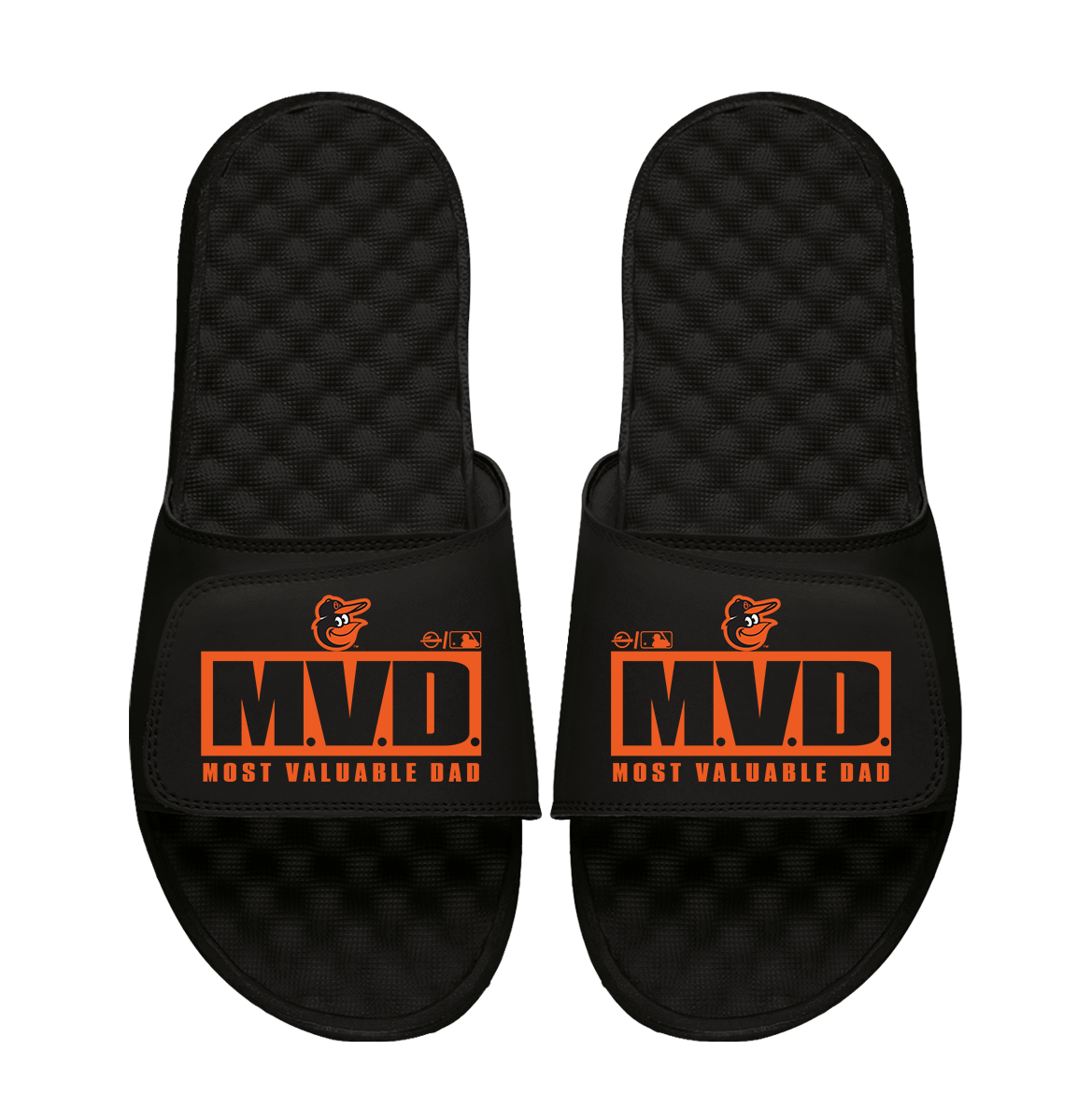 Baltimore Orioles Most Valuable Dad Father's Day Slide Sandals