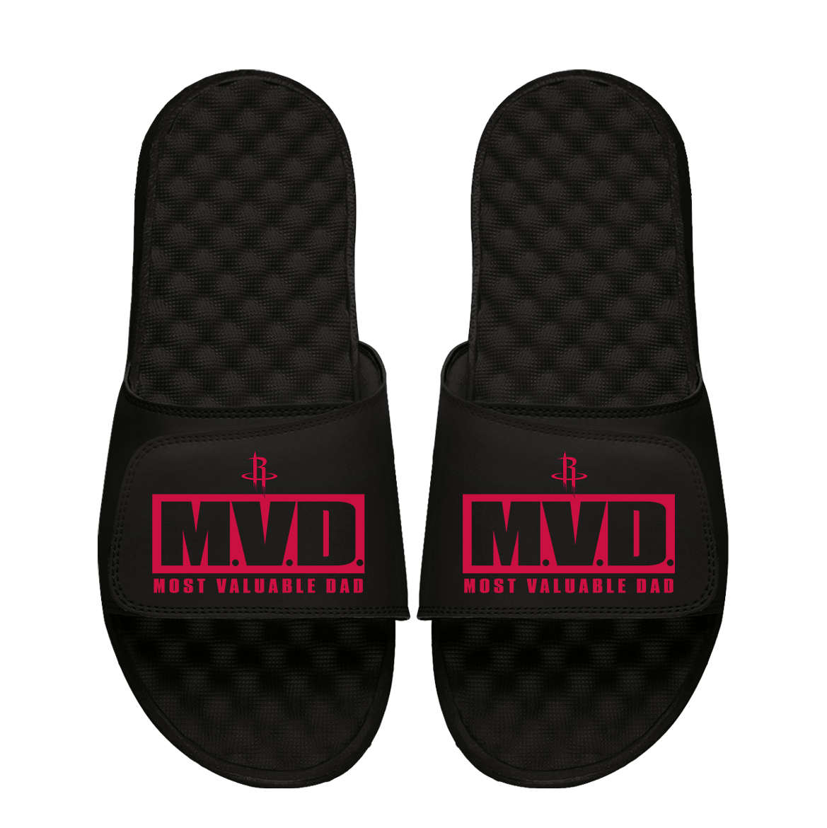 Houston Rockets Most Valuable Dad Father's Day Slide Sandals