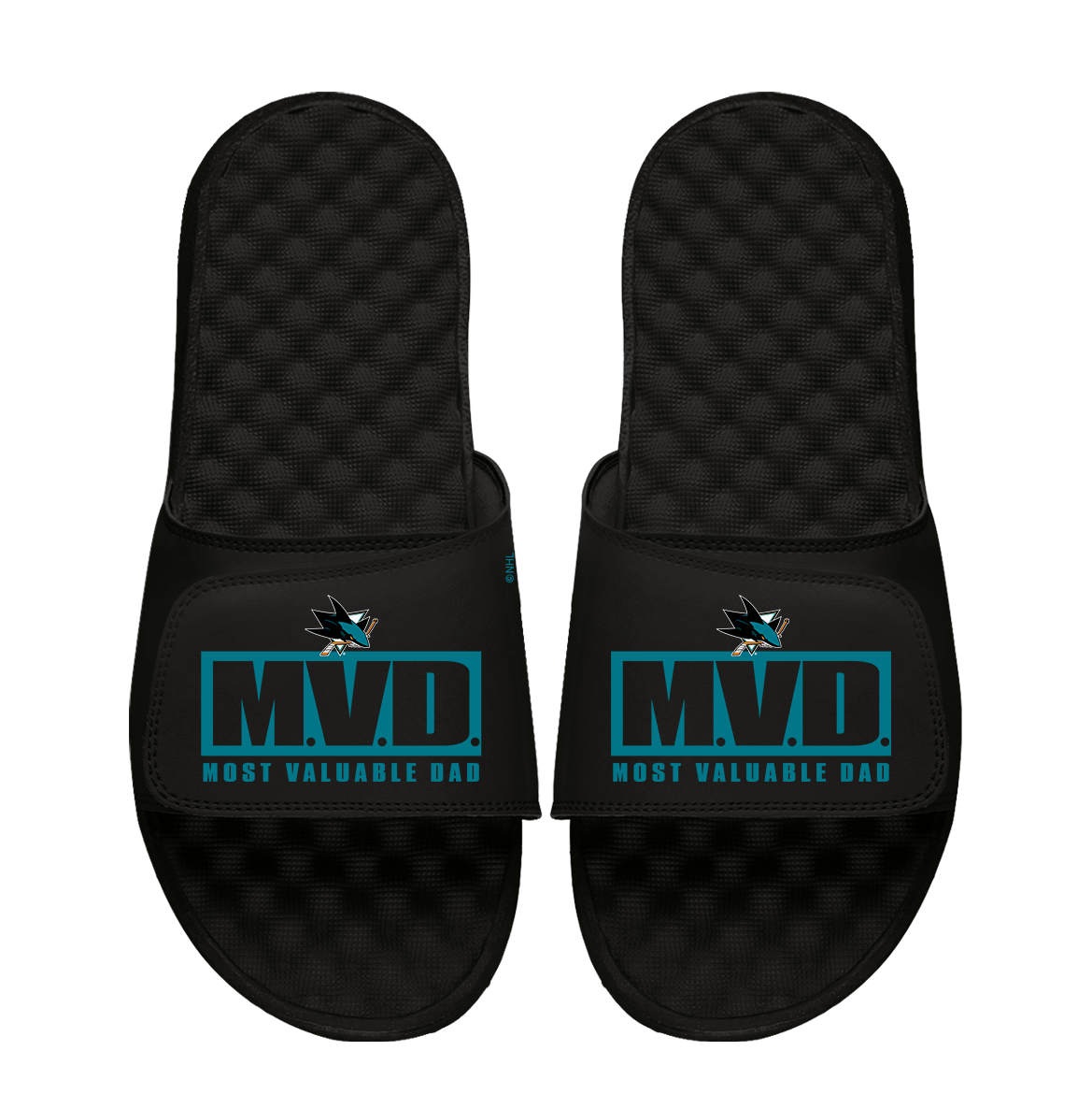 San Jose Sharks Most Valuable Dad Father's Day Slide Sandals
