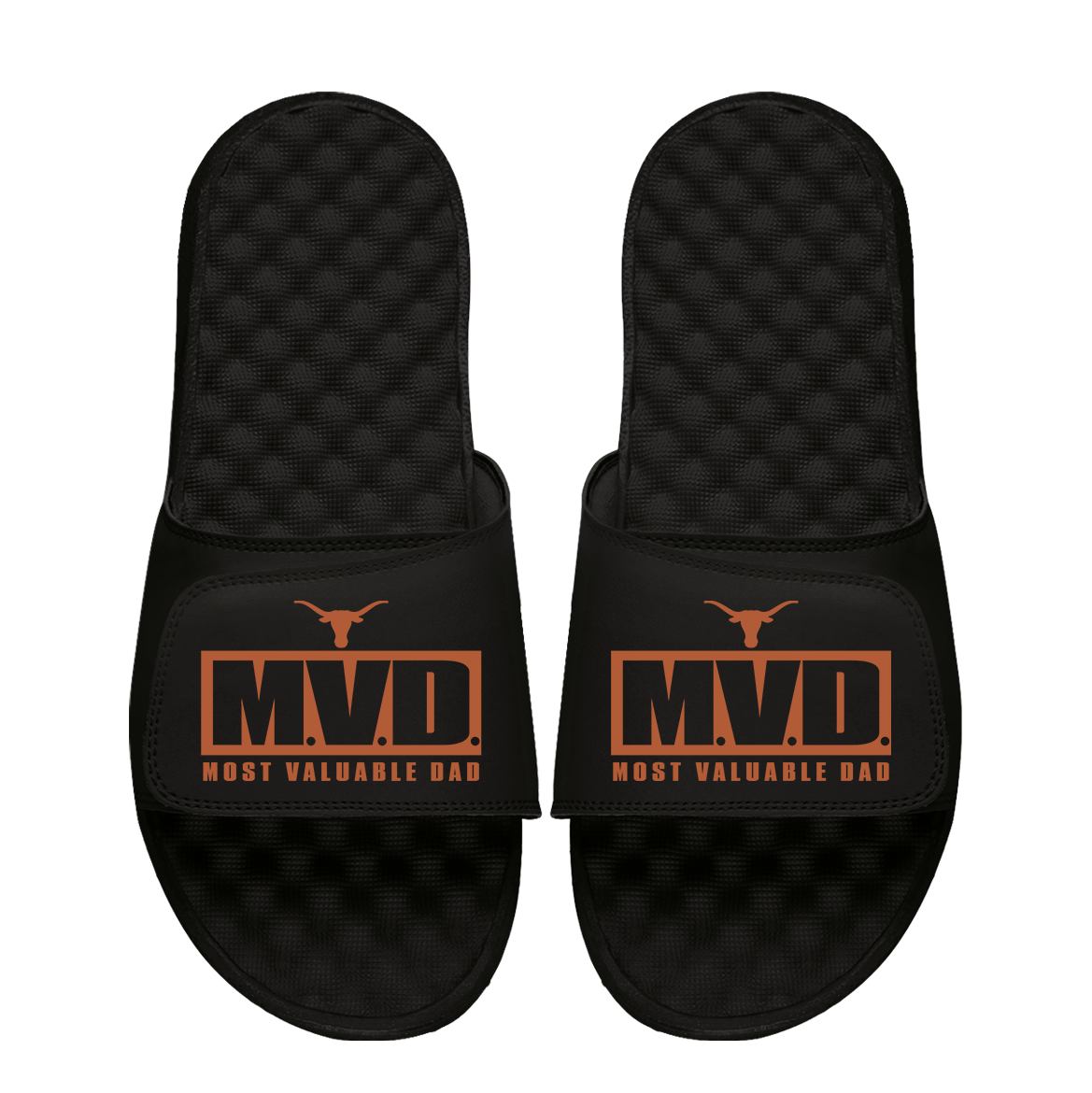 Texas Longhorns Most Valuable Dad Father's Day Slide Sandals