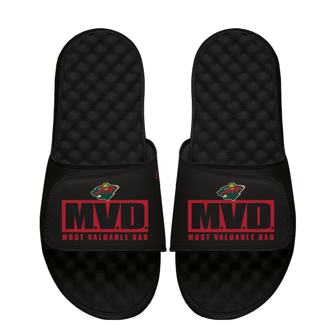 Minnesota Wild Most Valuable Dad Father's Day Slide Sandals