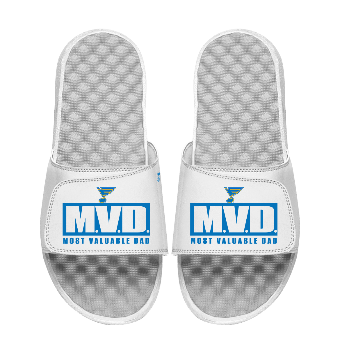 St. Louis Blues Most Valuable Dad Father's Day Slide Sandals