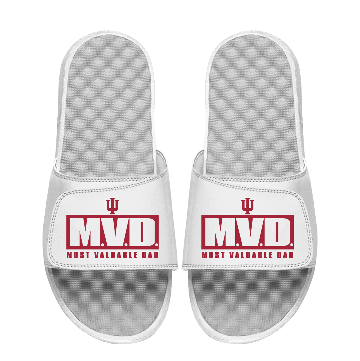 Indiana Hoosiers Most Valuable Dad Father's Day Slide Sandals