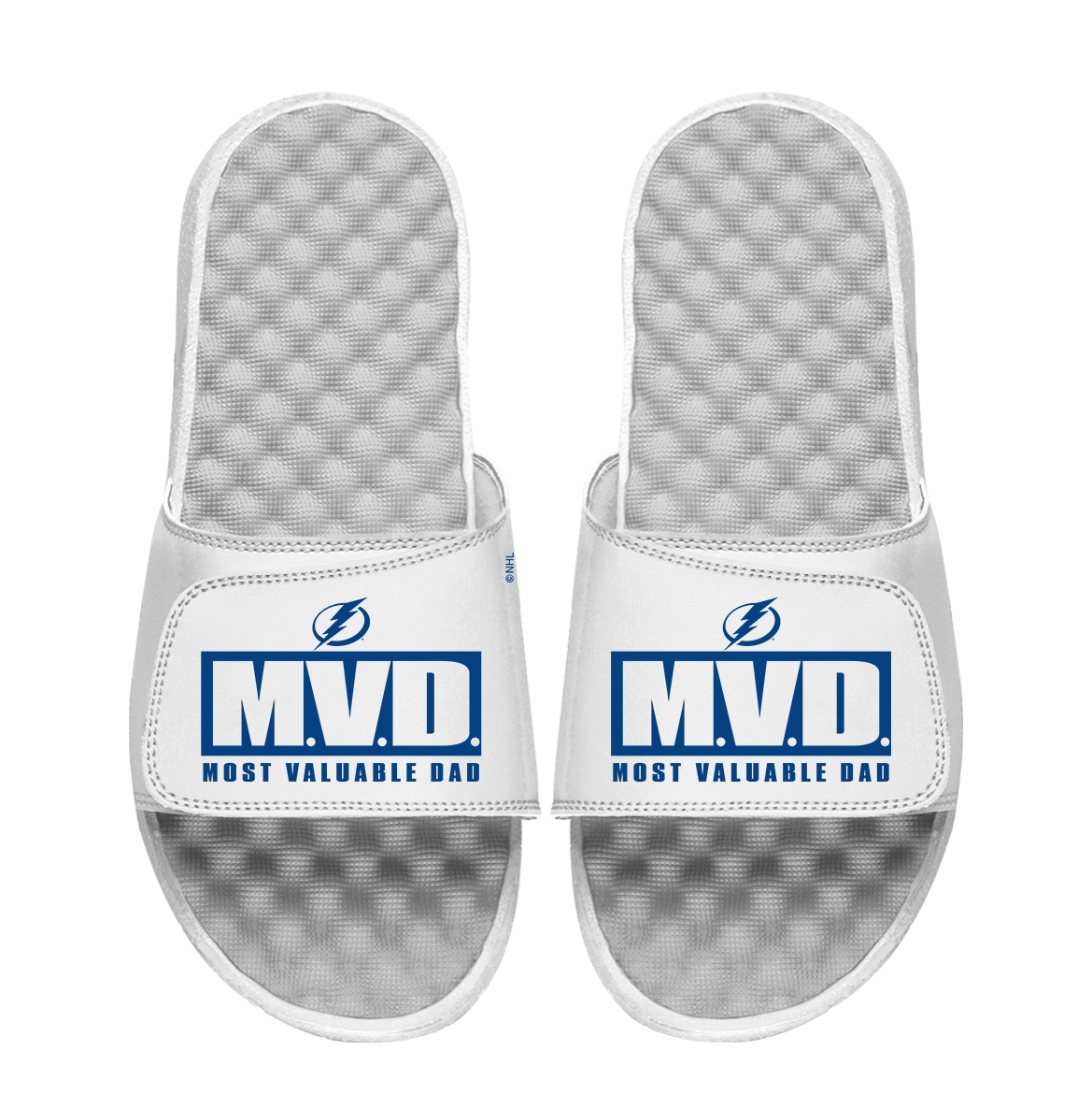 Tampa Bay Lightning Most Valuable Dad Father's Day Slide Sandals