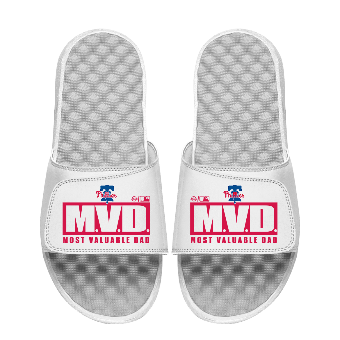 Philadelphia Phillies Most Valuable Dad Father's Day Slide Sandals