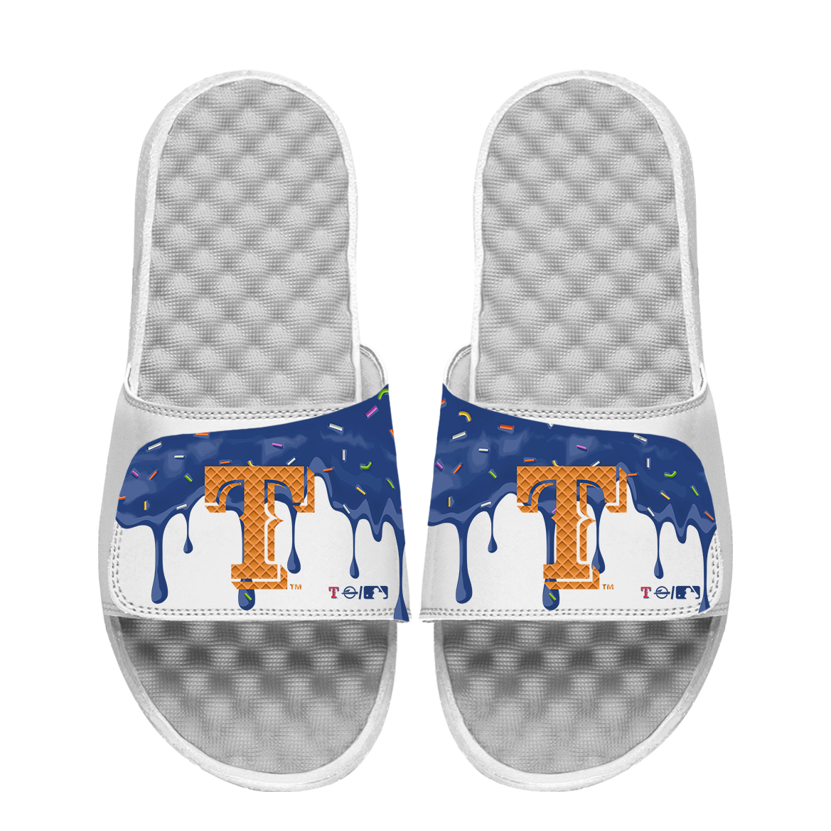 Texas Rangers Ice Cream Drip Slide Sandals