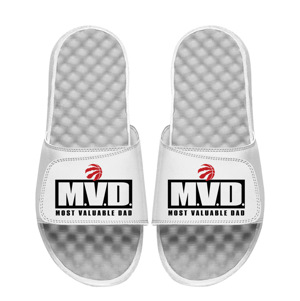 Toronto Raptors Most Valuable Dad Father's Day Slide Sandals