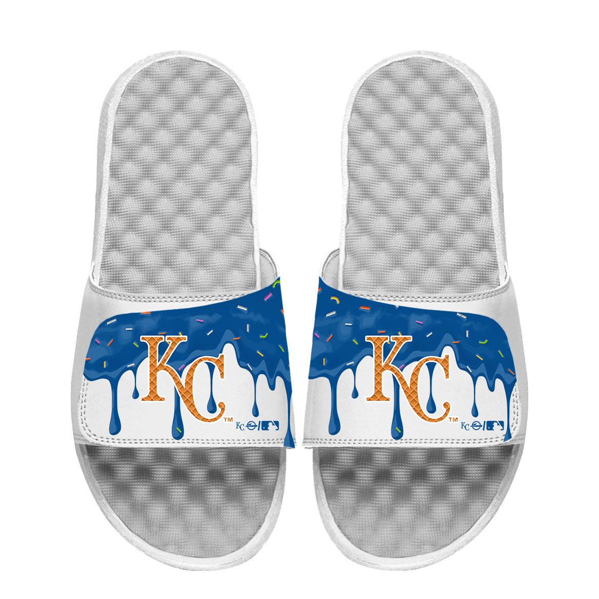 Kansas City Royals Ice Cream Drip Slide Sandals