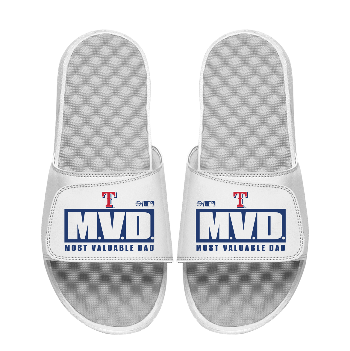 Texas Rangers Most Valuable Dad Father's Day Slide Sandals
