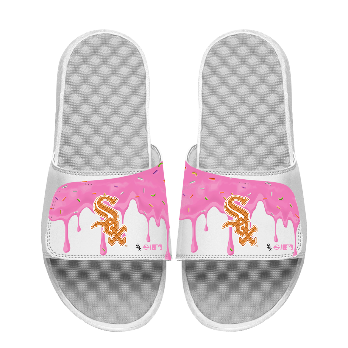 White Sox Ice Cream Drip Slide Sandals