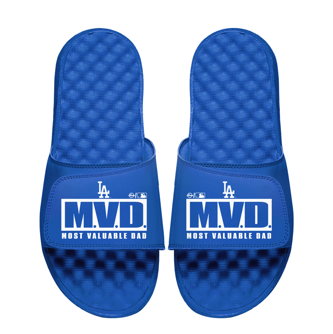 Los Angeles Dodgers Most Valuable Dad Father's Day Slide Sandals