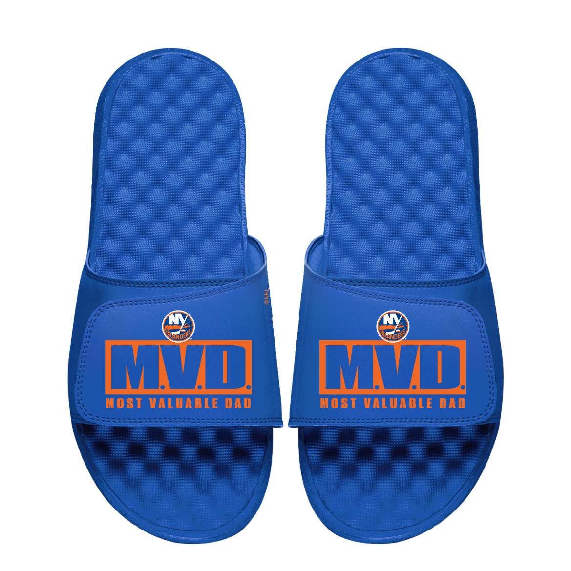 New York Islanders Most Valuable Dad Father's Day Slide Sandals