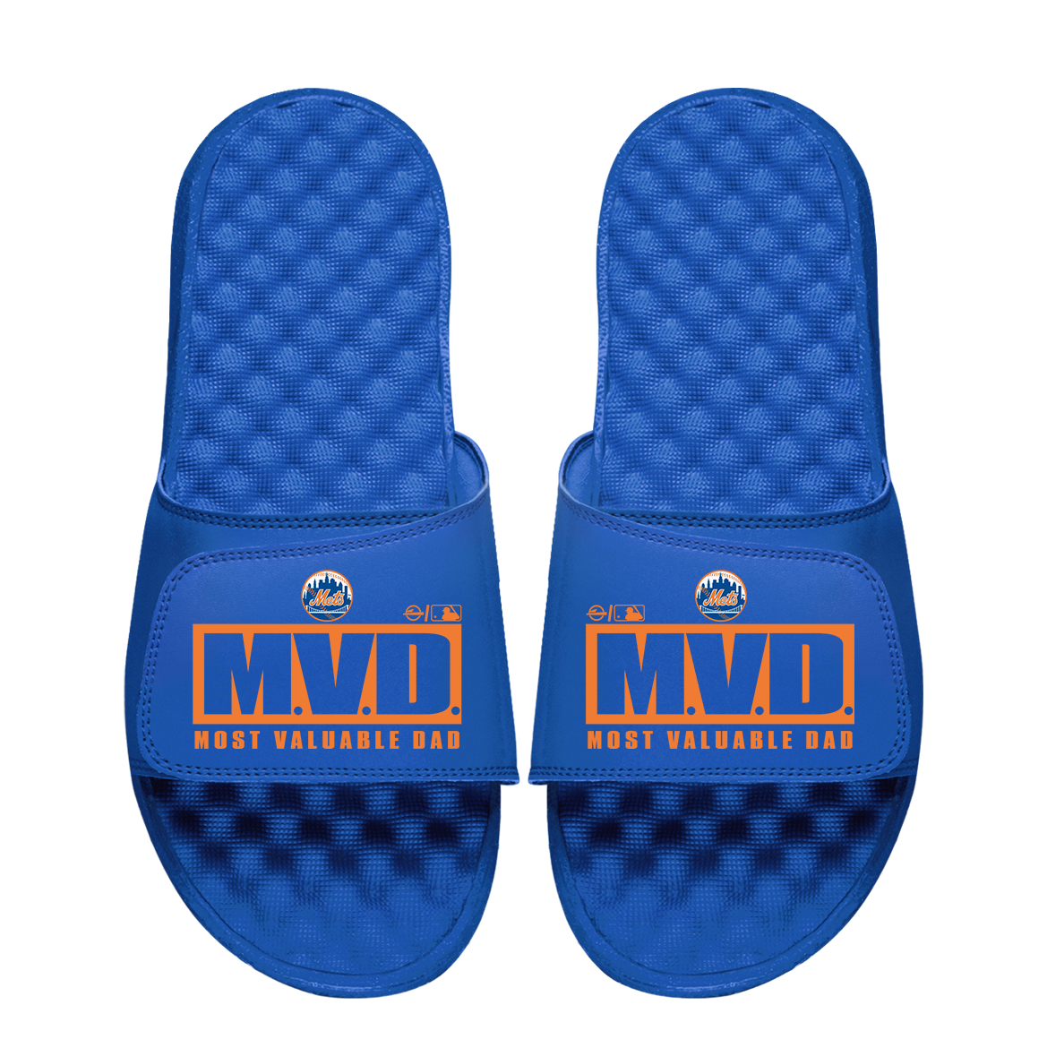 New York Mets Most Valuable Dad Father's Day Slide Sandals