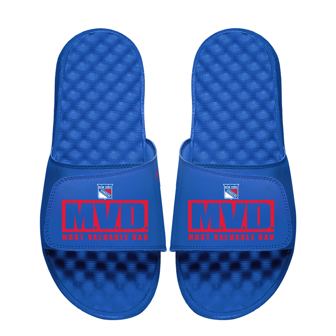 New York Rangers Most Valuable Dad Father's Day Slide Sandals