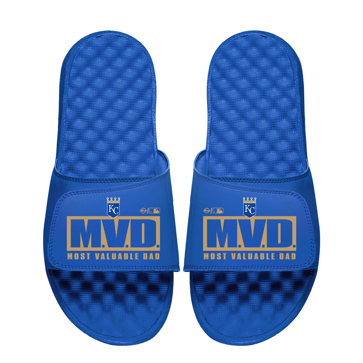 Kansas City Royals Most Valuable Dad Father's Day Slide Sandals