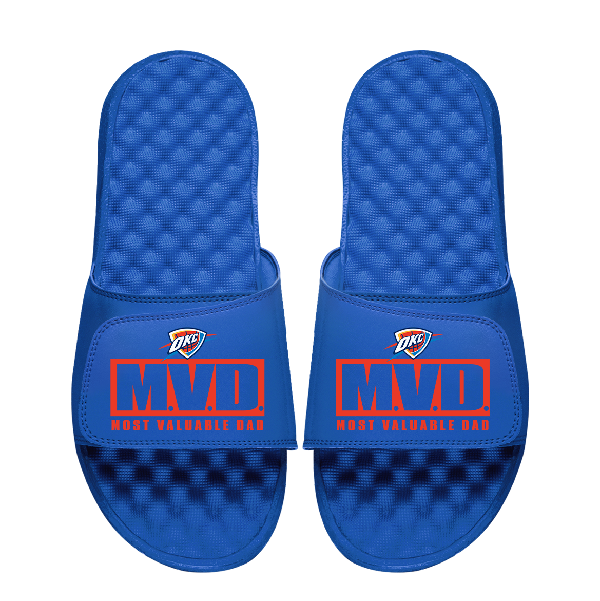 Oklahoma City Thunder Most Valuable Dad Father's Day Slide Sandals