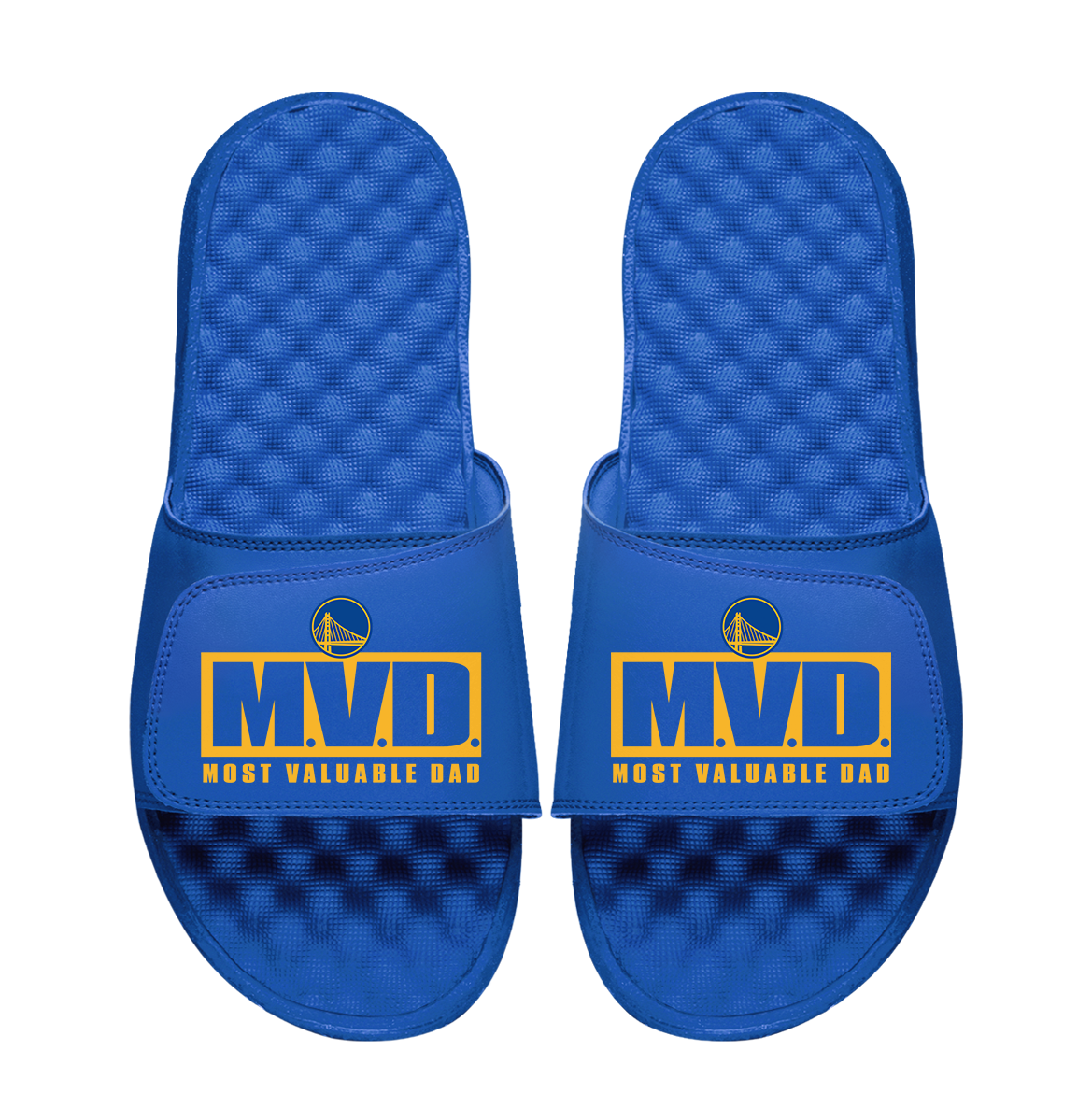 Golden State Warriors Most Valuable Dad Father's Day Slide Sandals