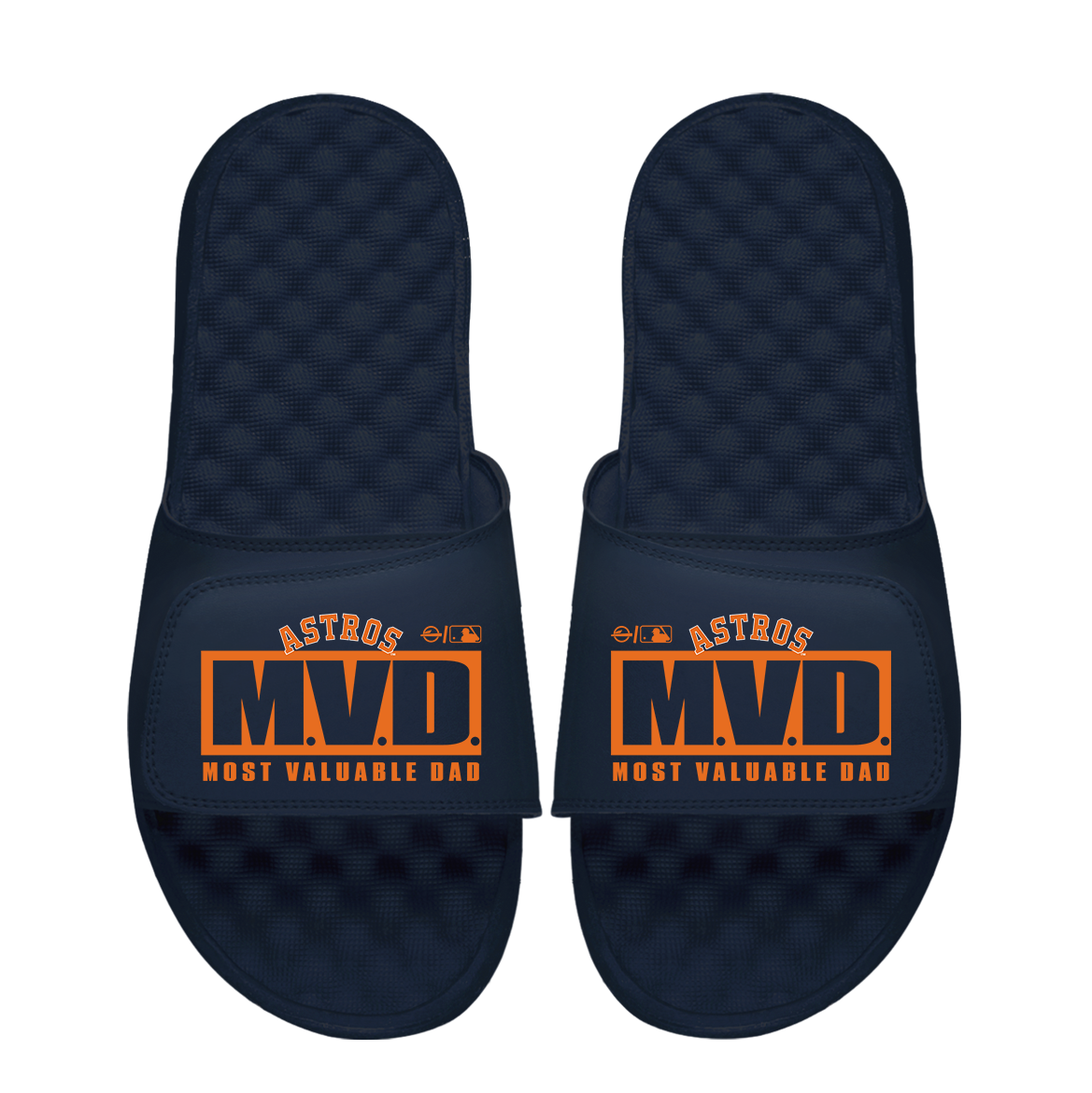 Houston Astros Most Valuable Dad Father's Day Slide Sandals