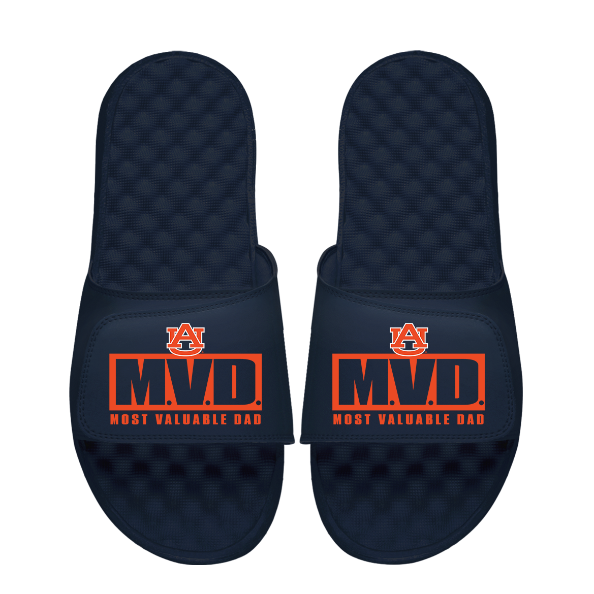 Auburn Tigers Most Valuable Dad Father's Day Slide Sandals