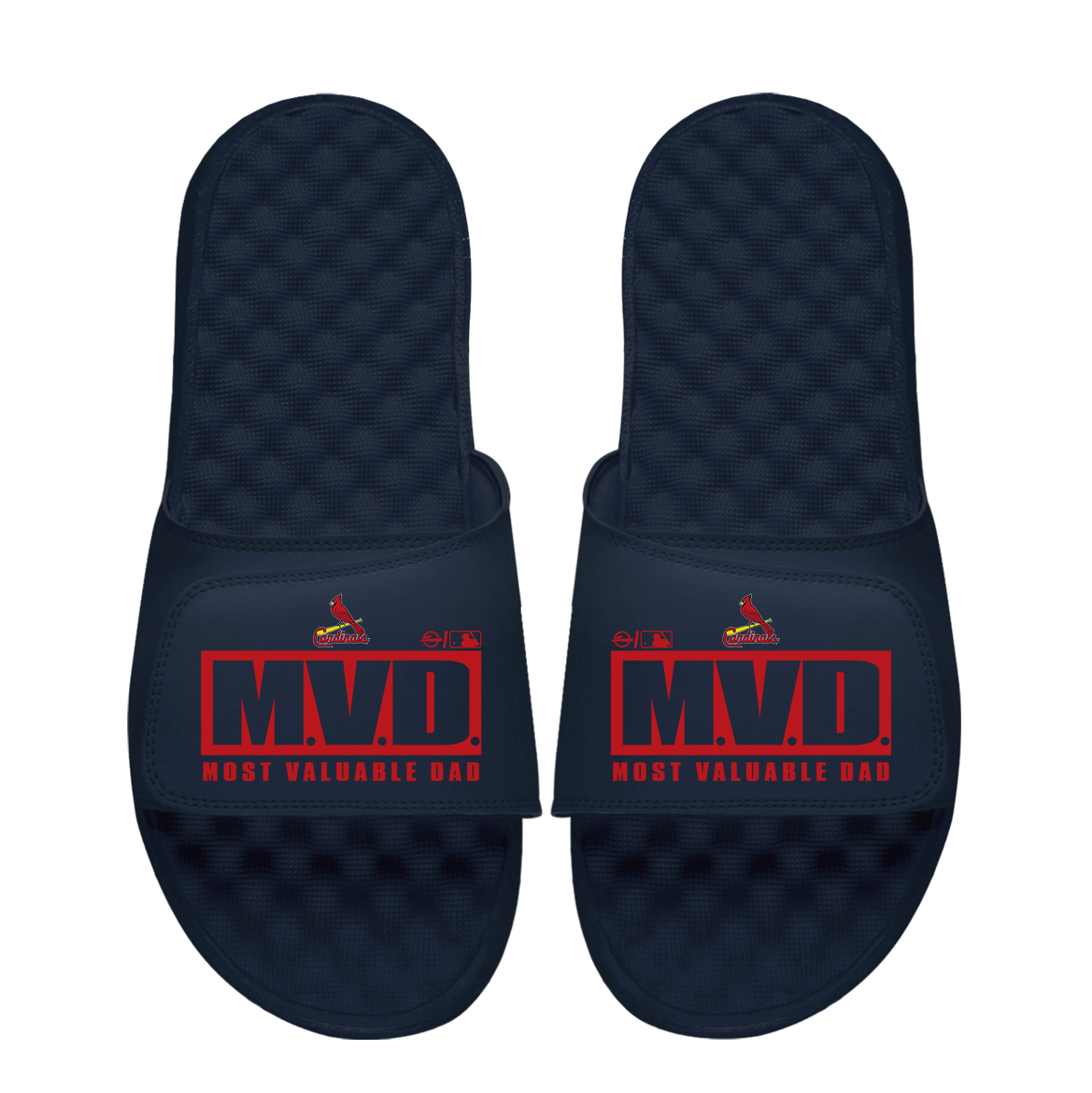 St. Louis Cardinals Most Valuable Dad Father's Day Slide Sandals