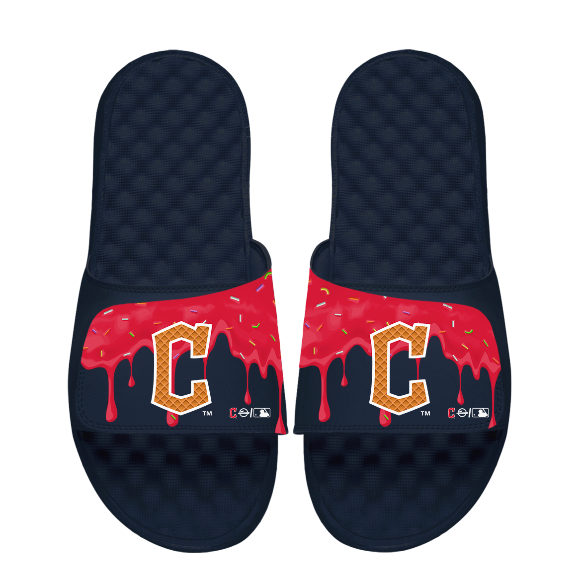 Cleveland Guardians Ice Cream Drip Slide Sandals