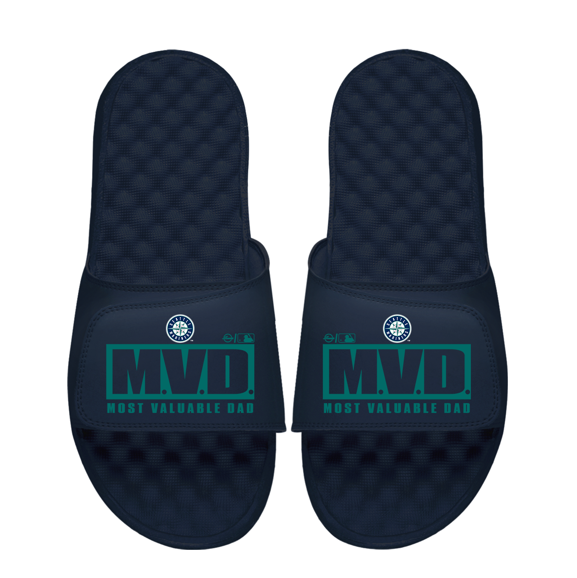 Seattle Mariners Most Valuable Dad Father's Day Slide Sandals