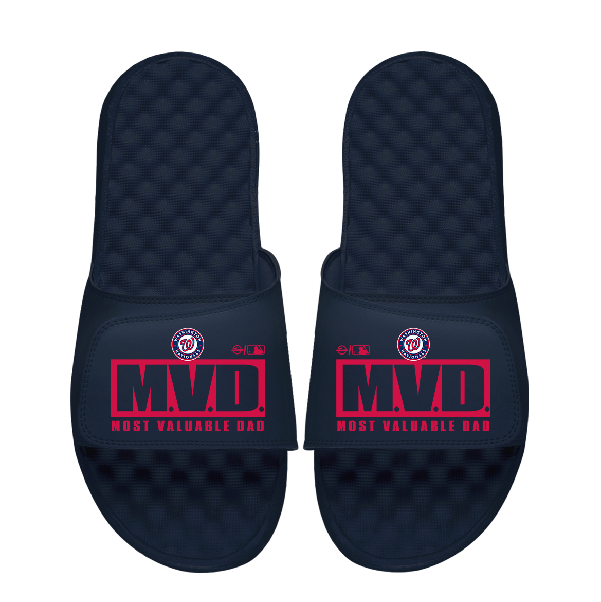 Washington Nationals Most Valuable Dad Father's Day Slide Sandals