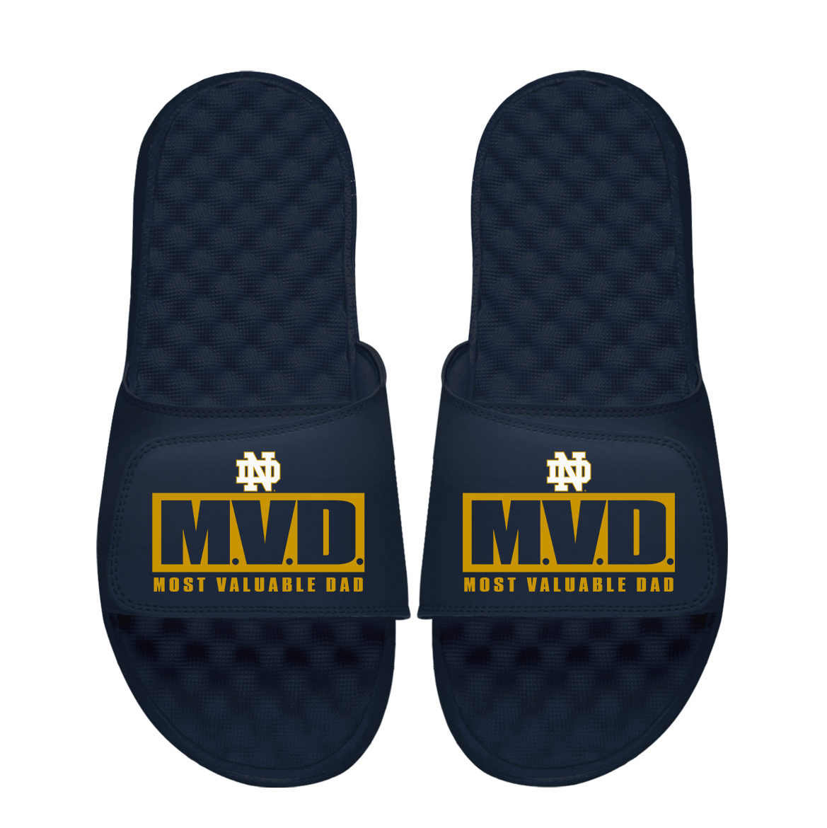 Notre Dame Fighting Irish Most Valuable Dad Father's Day Slide Sandals