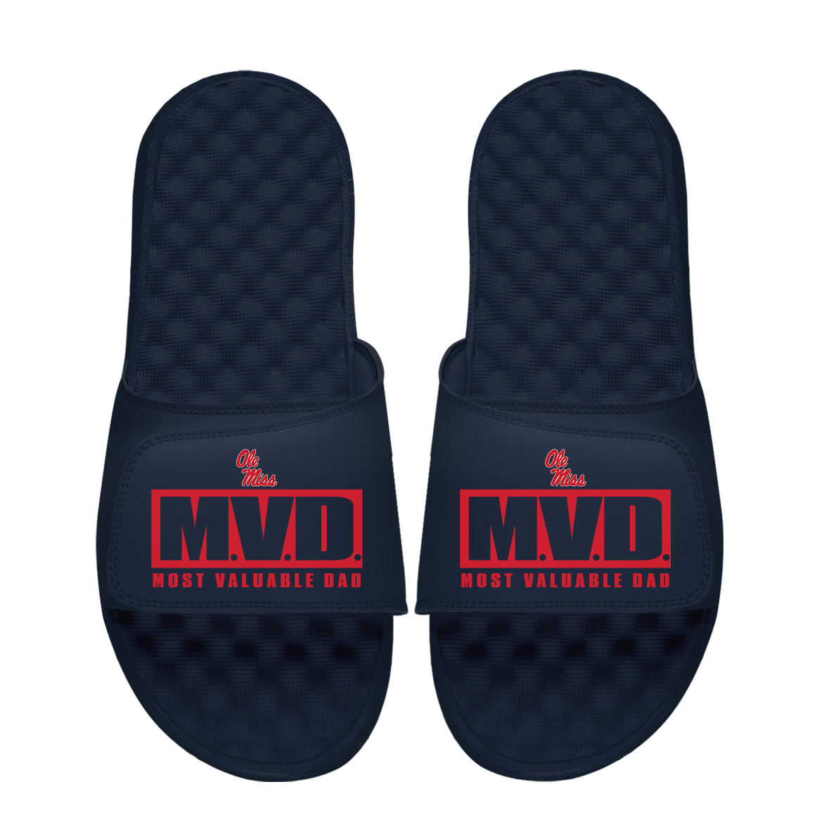 Ole Miss Rebels Most Valuable Dad Father's Day Slide Sandals