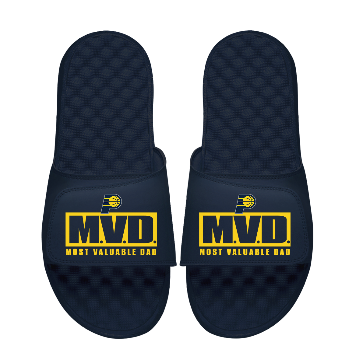 Indiana Pacers Most Valuable Dad Father's Day Slide Sandals