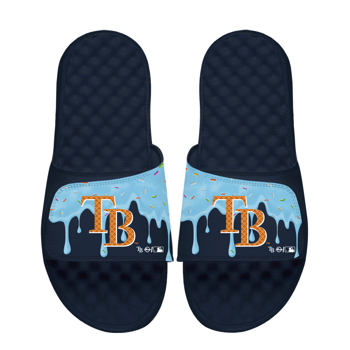 Tampa Bay Rays Ice Cream Drip Slide Sandals
