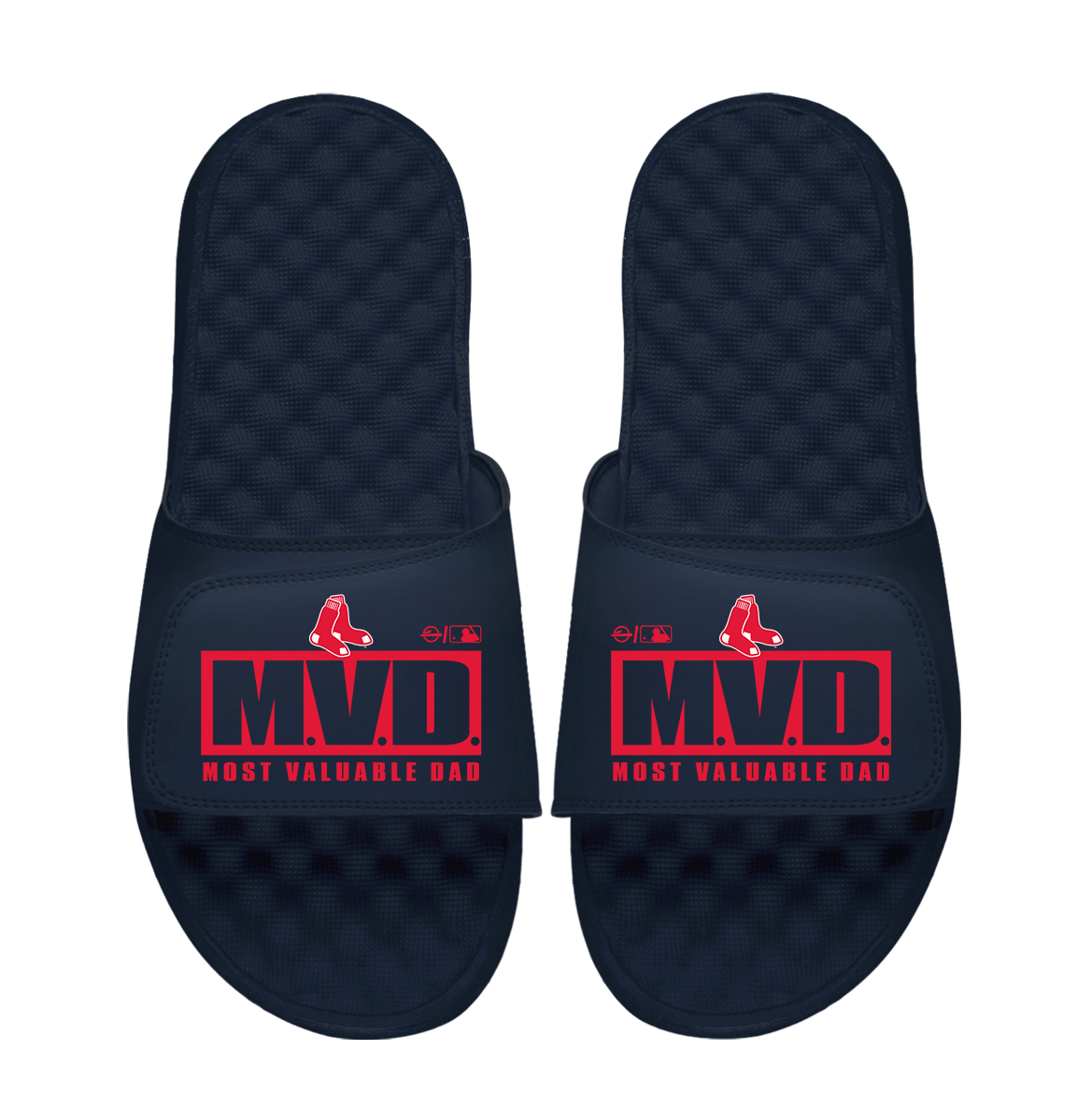 Boston Red Sox Most Valuable Dad Father's Day Slide Sandals
