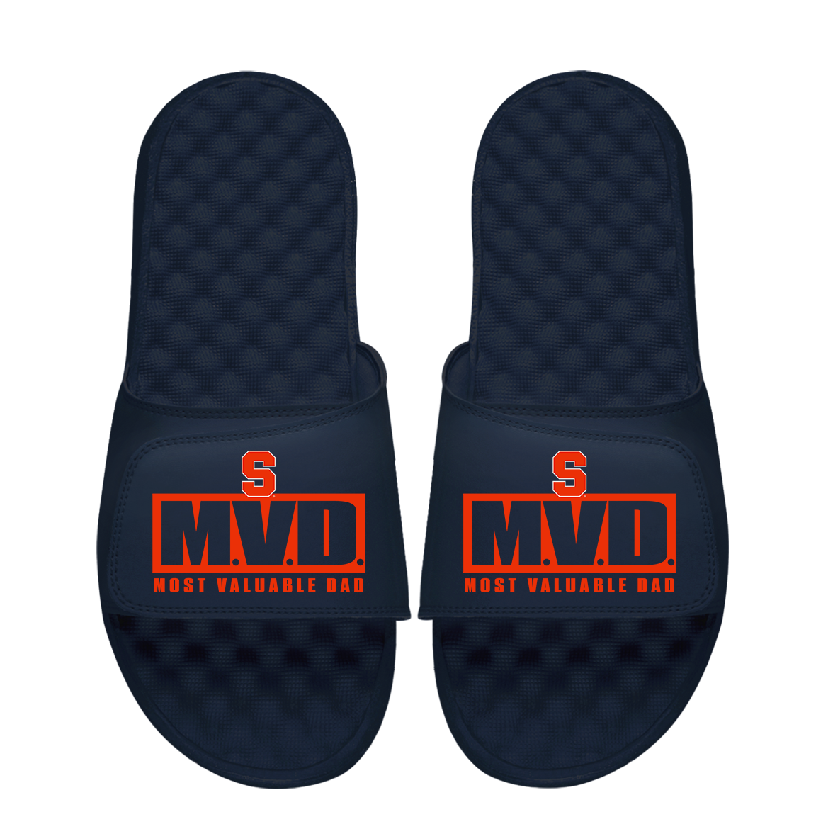 Syracuse Orange Most Valuable Dad Father's Day Slide Sandals