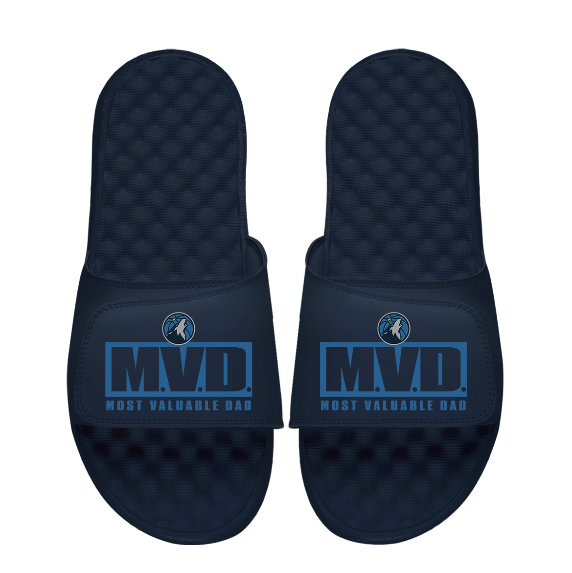 Minnesota Timberwolves Most Valuable Dad Father's Day Slide Sandals