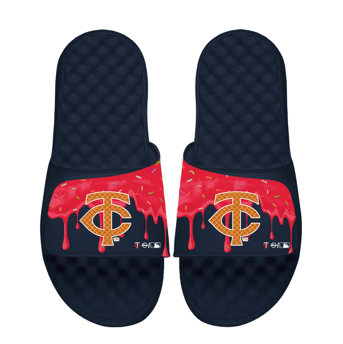 Minnesota Twins Ice Cream Drip Slide Sandals