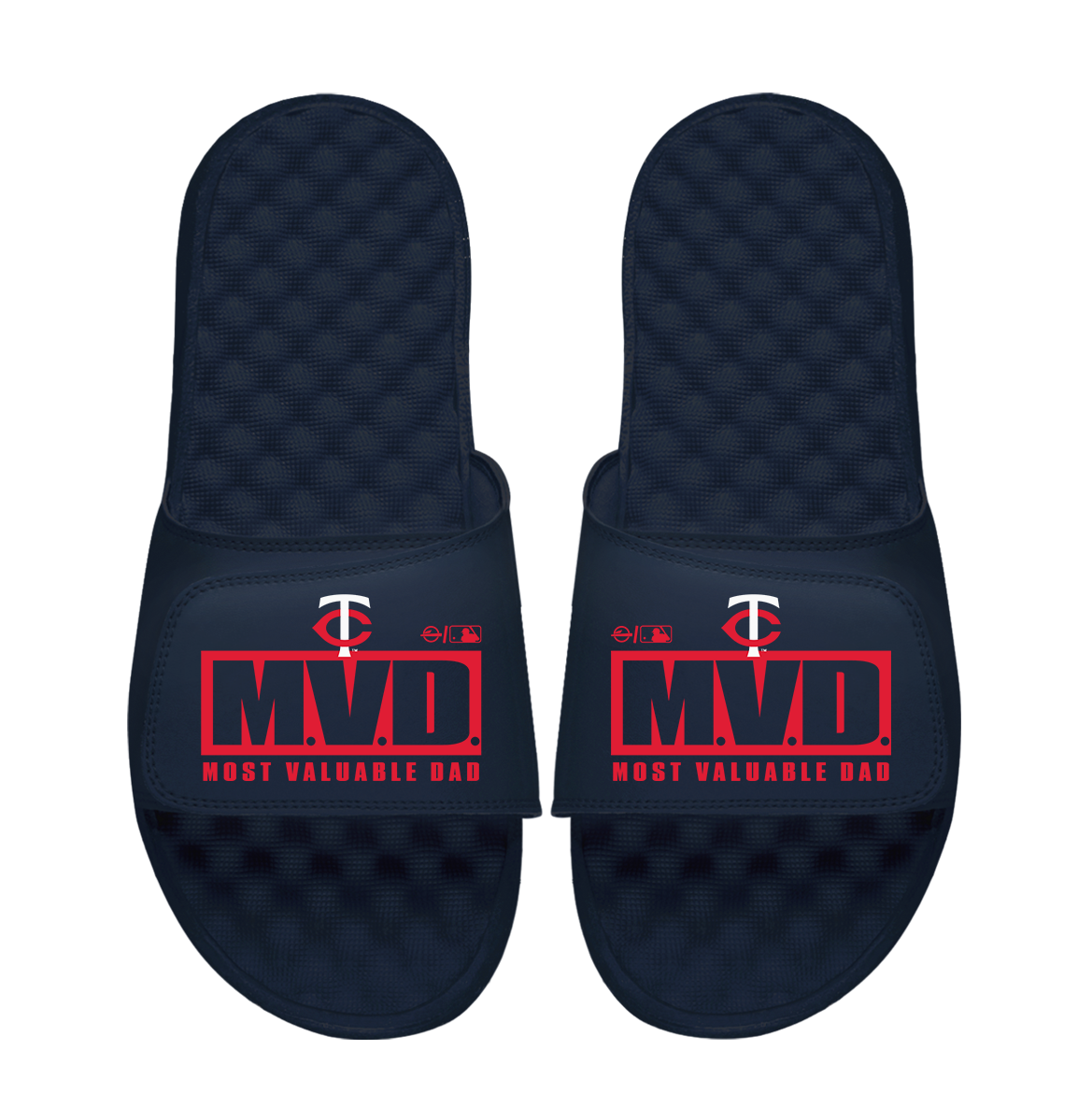 Minnesota Twins Most Valuable Dad Father's Day Slide Sandals