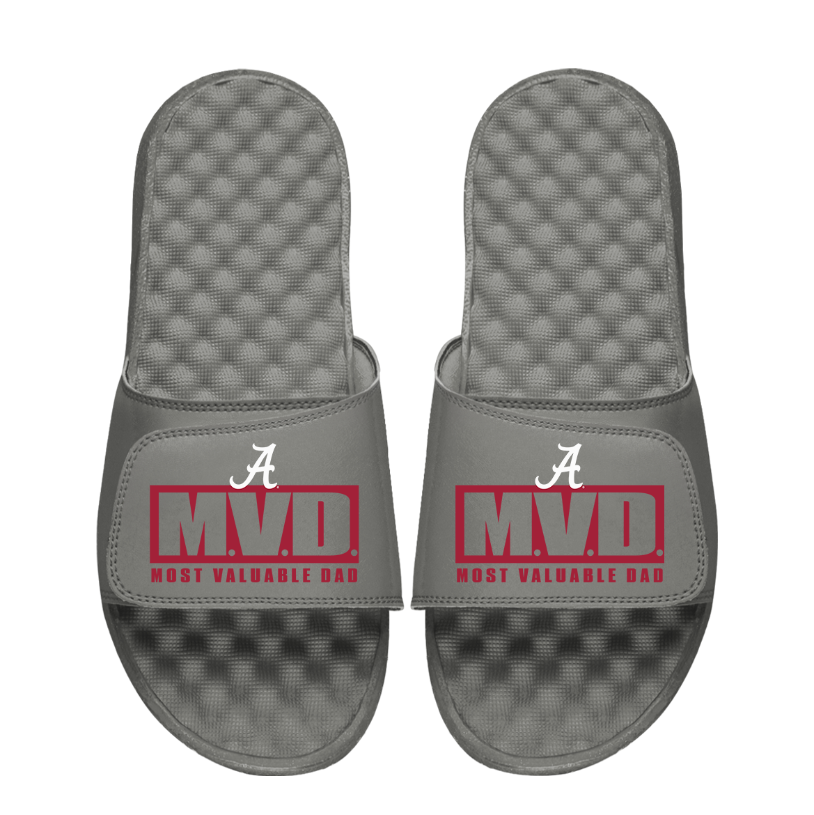 Alabama Crimson Tide Most Valuable Dad Father's Day Slide Sandals