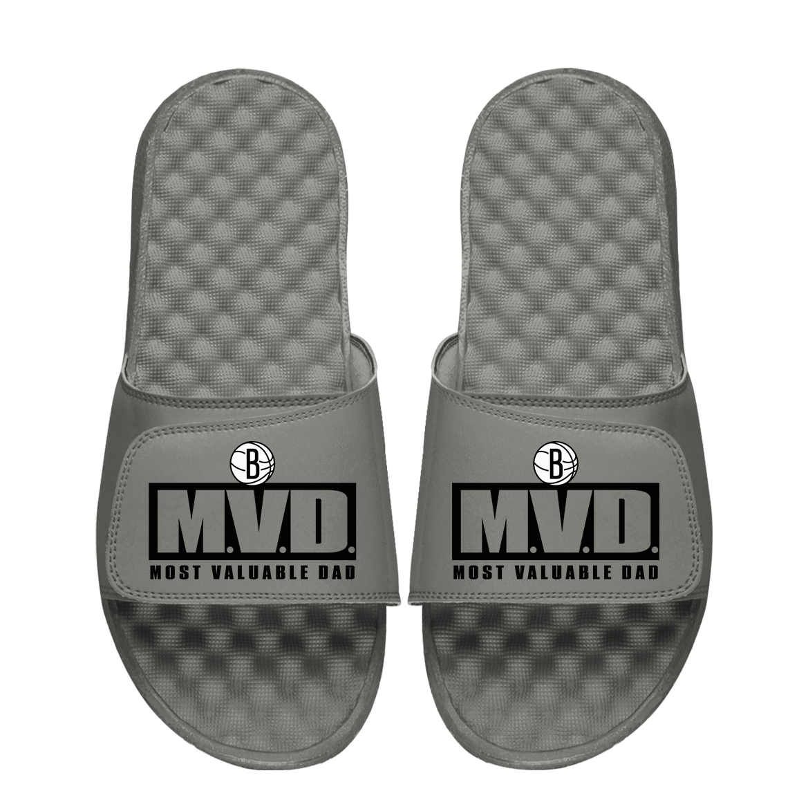 Brooklyn Nets Most Valuable Dad Father's Day Slide Sandals
