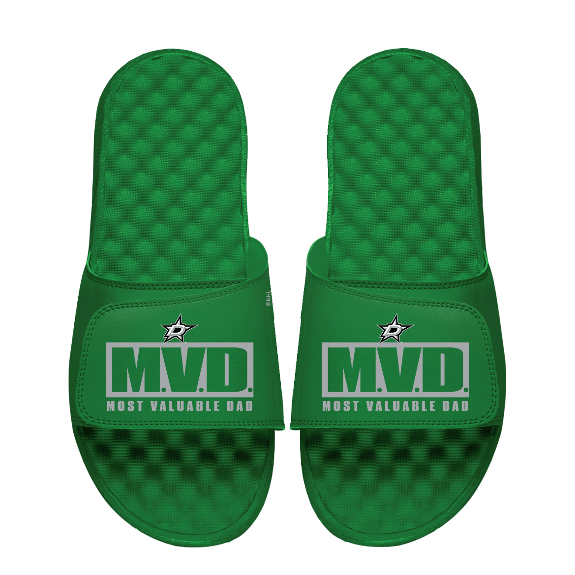 Dallas Stars Most Valuable Dad Father's Day Slide Sandals