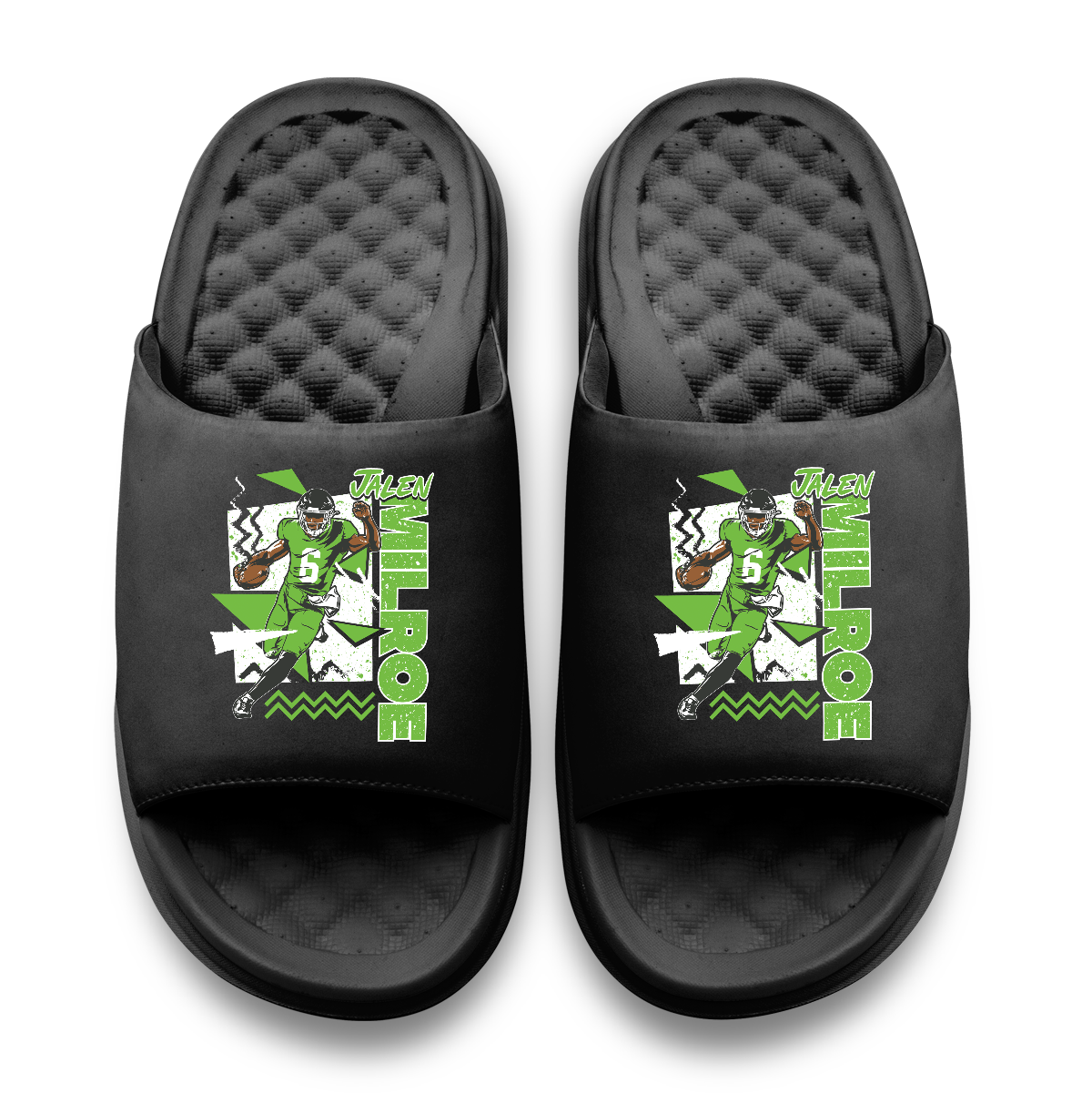 Jalen Milroe Retro Collage Motive