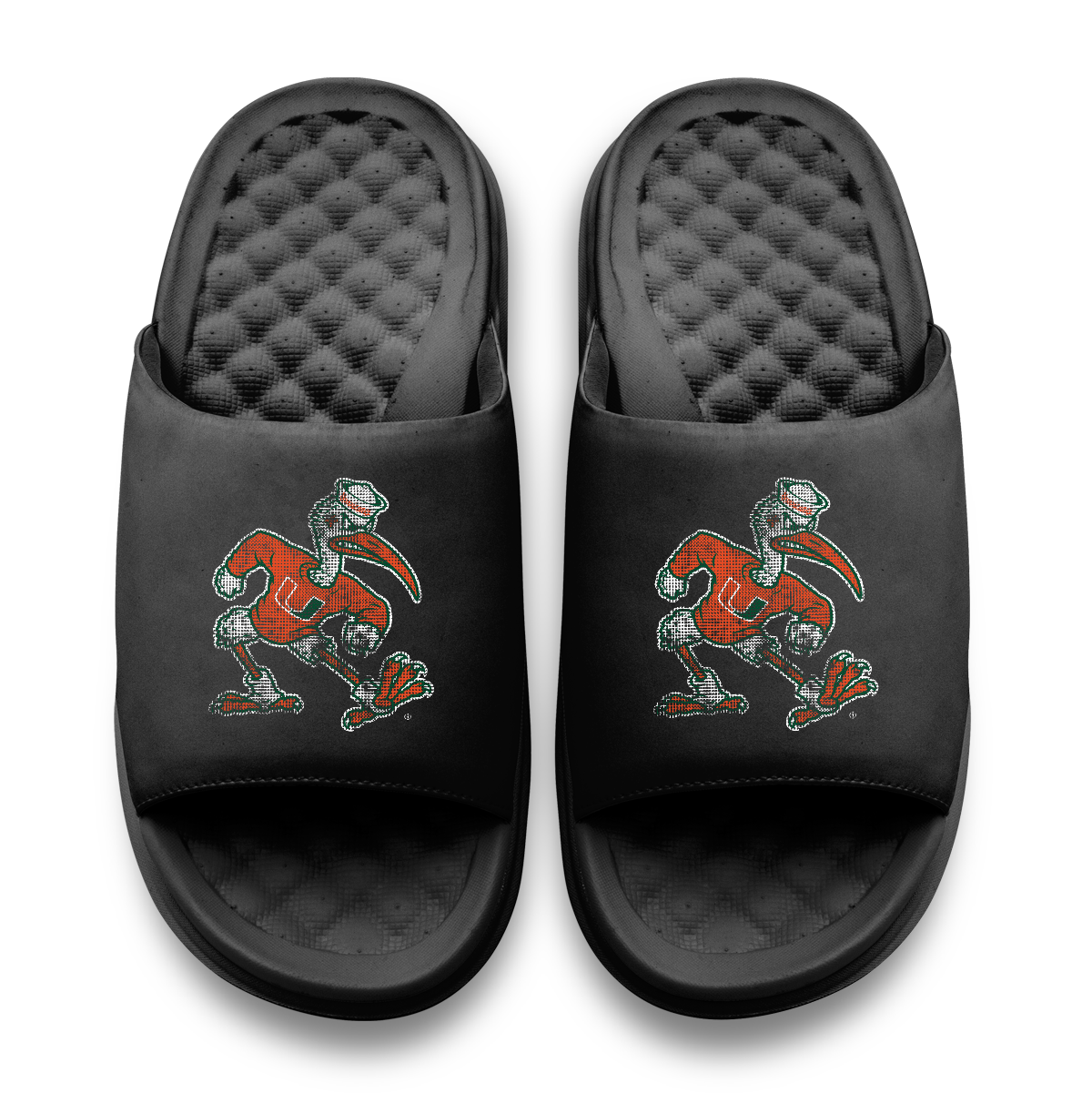 Miami Hurricanes Pixeled Distressed Motive
