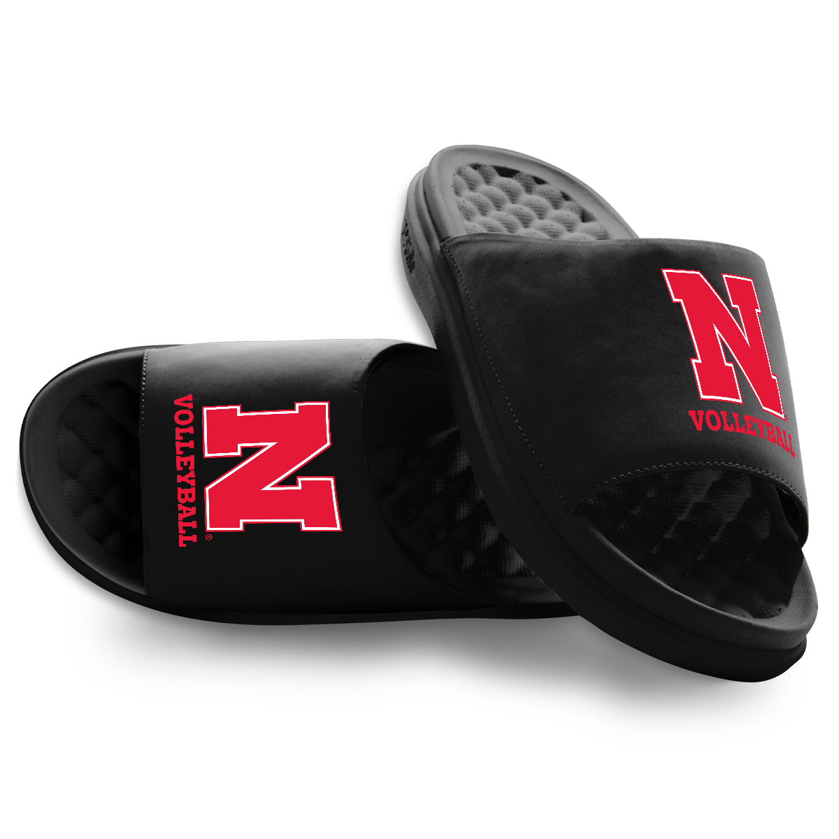 Nebraska Volleyball Motive Slide Sandals