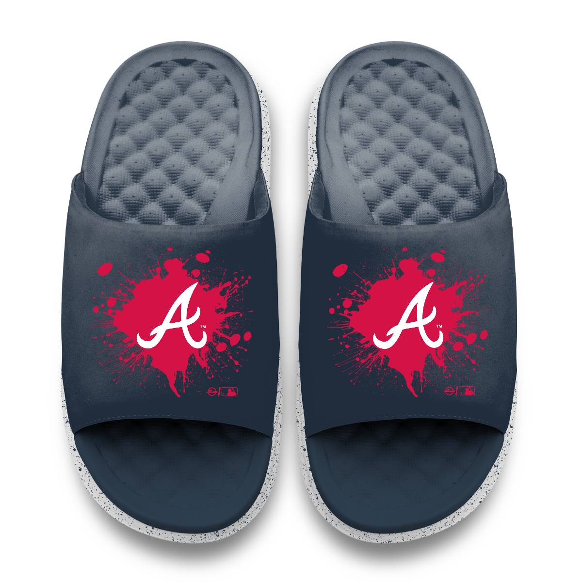 Atlanta Braves Centered Logo Splat Motive