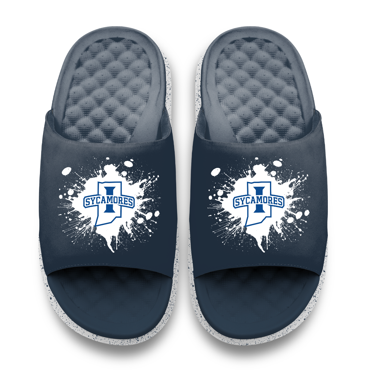 Indiana State Sycamores Centered Logo Splat Motive