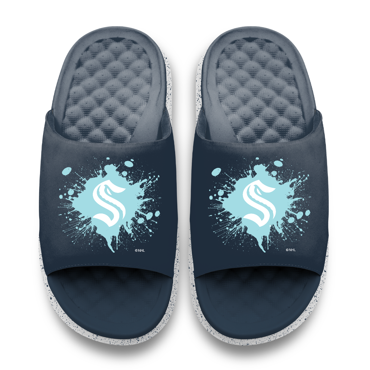 Seattle Kraken Centered Logo Splat Motive