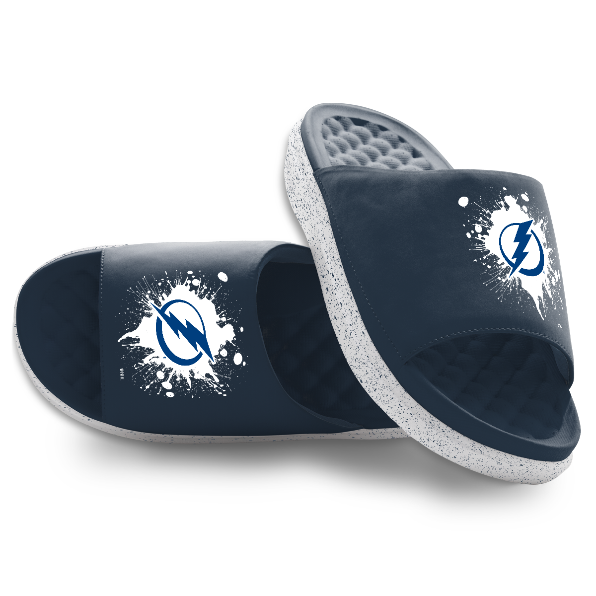 Tampa Bay Lightning Centered Logo Splat Motive