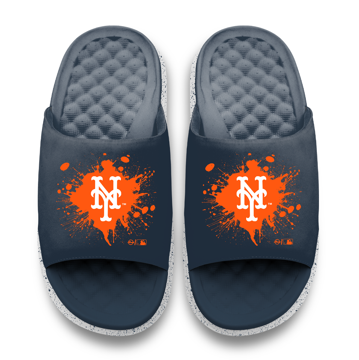 New York Mets Centered Logo Splat Motive