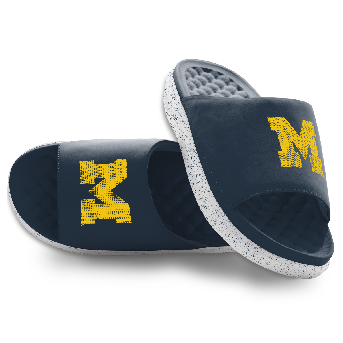 Michigan Wolverines Pixeled Distressed Motive